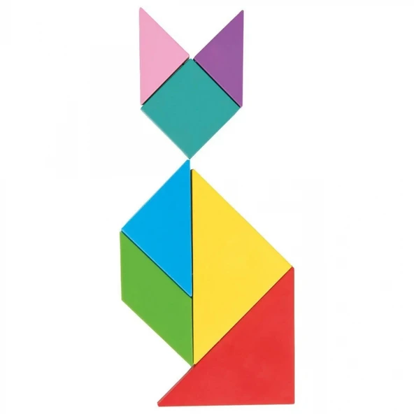 03 569 Ahşap Manyetik Tangram -Pilsan - Resim 6