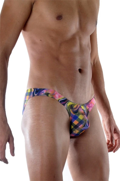Desenli Erkek Slip - Resim 4