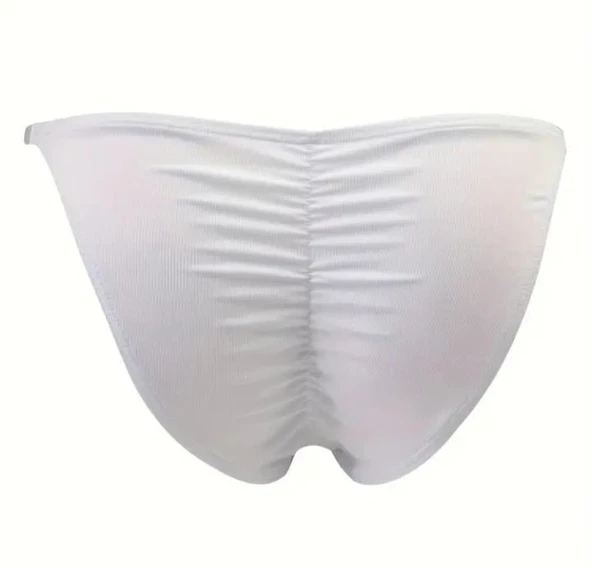 Erkek Beyaz Büzgülü Slip İç Giyim ürün görseli 1