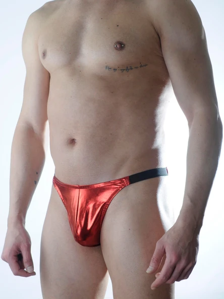 Erkek Kırmızı Lame Brazillian Slip ürün görseli 1