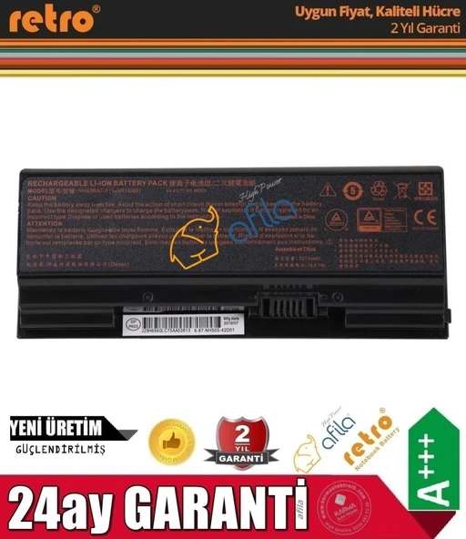 Monster Abra A5 V17.1, A5 V17.1.1 Notebook Bataryası, Pili - 3275Mah - 55Wh ürün görseli 1
