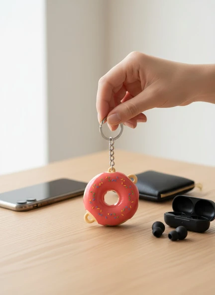 Donat Figürlü Anahtarlık ürün görseli 1