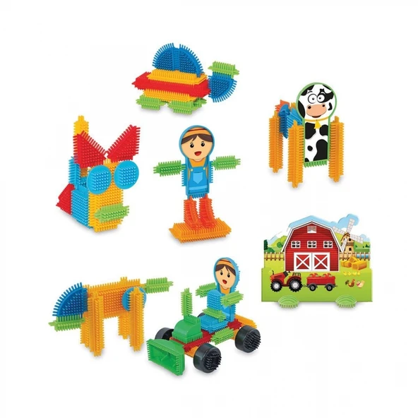03312 KAKTÜS BLOKLAR ÇİFTLİK 75PCS - Resim 2
