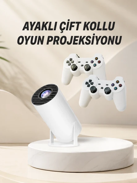 Taşınabilir Android Projeksiyon Ayaklı Çift Kollu 4K Çözünürlüklü Sinema Projeksiyonu ürün görseli 1