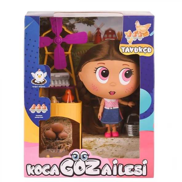 BLD295 Koca Göz Ailesi Tavukçu -Birliktoys ürün görseli 1