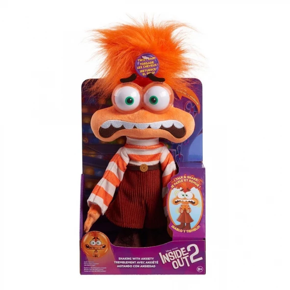 NDN03000 Inside Out 2 - Endişe - Anxiety Sesli ve Hareketli Peluş ürün görseli 1