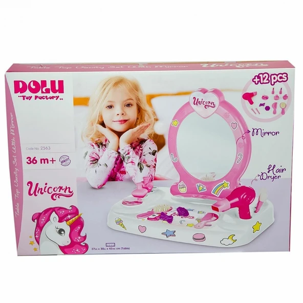 2563 OYUNCAK UNICORN MASAÜSTÜ AYNALI ürün görseli 1