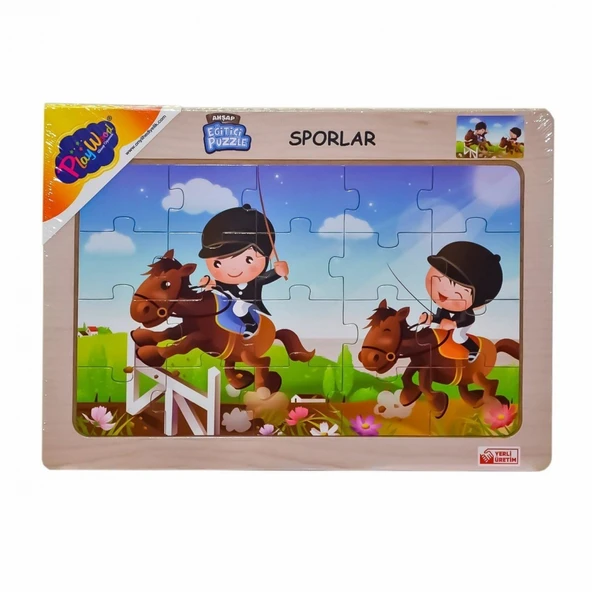 ONY-85-86-87-88 Ahşap Eğitici Puzzle Sporlar -Onyıl ürün görseli 1