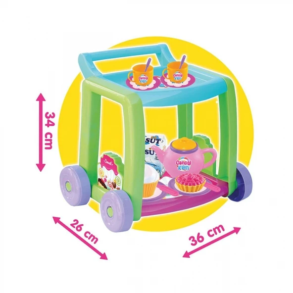 03354 CANDY ÇAY SERVİS ARABASI - Resim 4