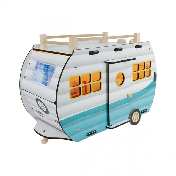 ÇG95 Ahşap Karavan Turkuaz -Okutan - Resim 3