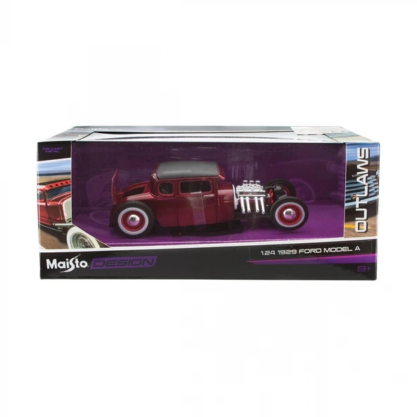 MAY 31354 1929 Ford Model Araba 1:24 -Necotoys - Resim 3