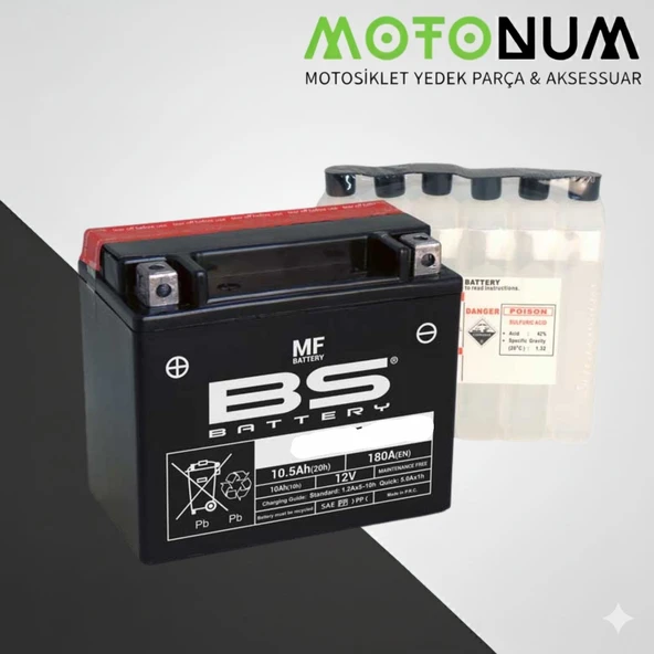Vespa Sprint 150 Akü-Bs Battery-Mtak0153 ürün görseli 1