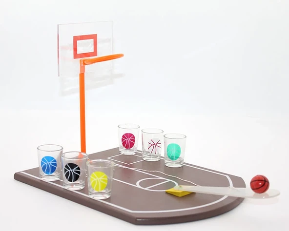 Basket Tasarımlı Shot Bardak Oyunu Alk1082 ürün görseli 1