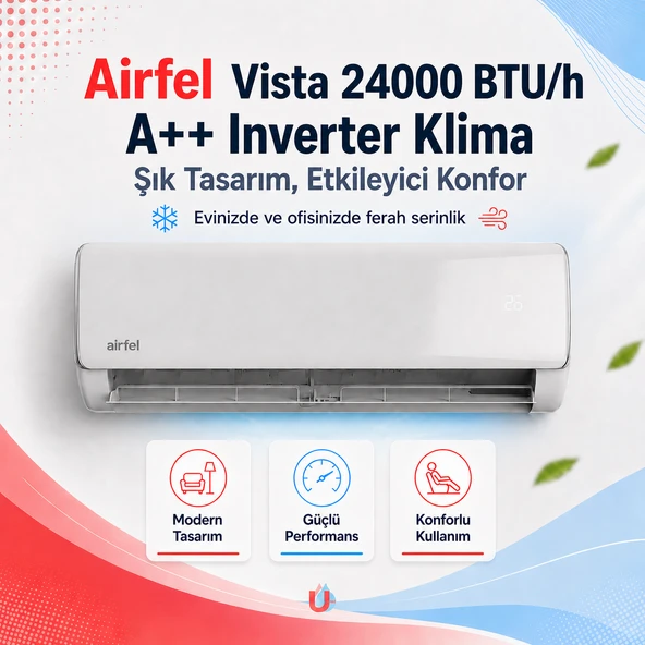 AİRFEL SPLİT LTXP71A 24.000 BTU/H A+++ İNVERTER KLİMA R32 ürün görseli 1