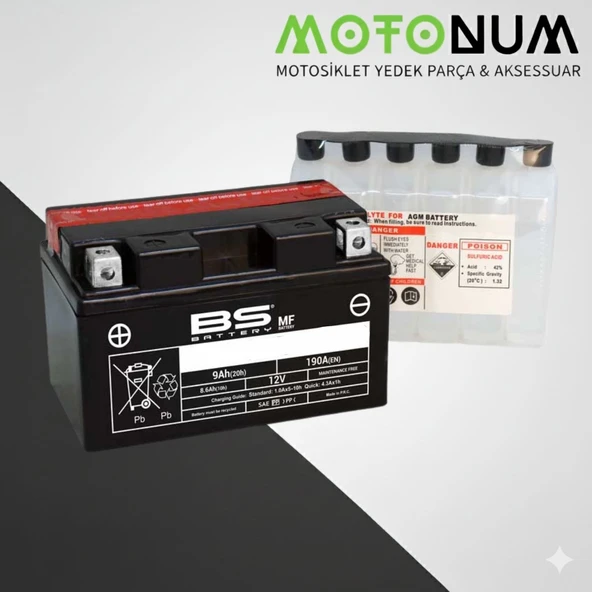 Yamaha Tracer 9 Gt+ Akü-Bs Battery-Mtak0720 ürün görseli 1