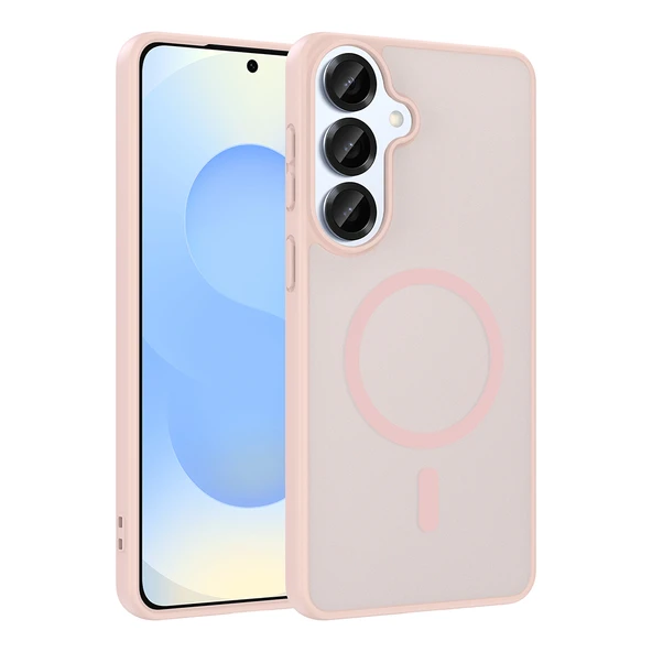 ZenithWorks Galaxy S26 Kılıf M-safe Şarj Özellikli ZNTH Babet Kapak - Pembe ürün görseli 1