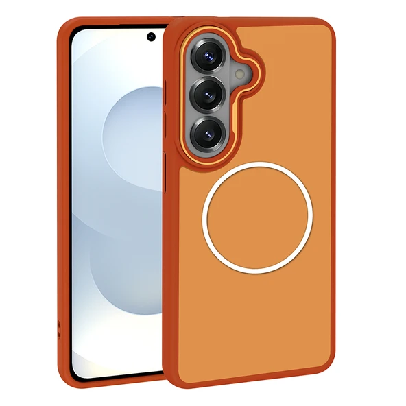 ZenithWorks Galaxy S26 Plus Kılıf M-Safe Şarj Özellikli Metal Kamera Çerçeveli ZNTH Sanremo Silikon Kapak - Turu ürün görseli 1