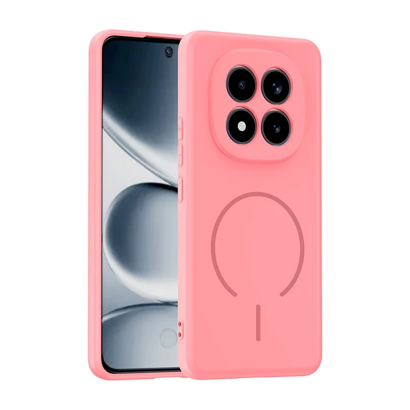ZenithWorks Redmi Note 15 Pro Kılıf M-safe Şarj Özellikli ZNTH Meta Kapak - Rose Pembe ürün görseli 1