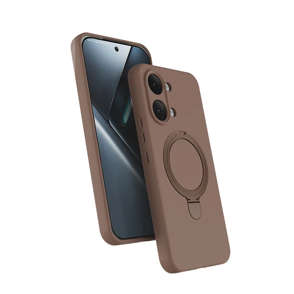 ZenithWorks Poco X8 Pro Max Kılıf M-safe Şarj Özellikli Standlı ZNTH Samara Kapak - Desert Gold ürün görseli 1