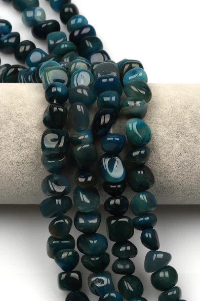 Akik Doğal Taş Dizi 10 x 13 mm Şekilsiz Kesim - DZ-1346 ürün görseli 1