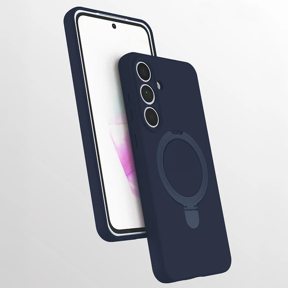 ZenithWorks Galaxy S25 FE Kılıf M-safe Şarj Özellikli Standlı ZNTH Samara Kapak - Pembe ürün görseli 1