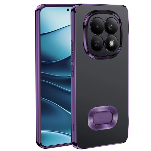 ZenithWorks Redmi Note 15 4G Kılıf Kamera Korumalı Logo Gösteren ZNTH Omega Kapak - Derin Mor ürün görseli 1