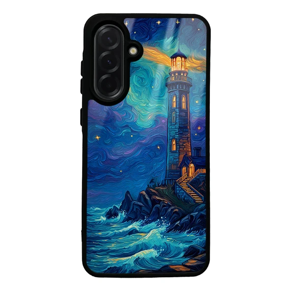ZenithWorks Galaxy A36 Kılıf Kamera Korumalı Desenli ZNTH Lusi Kapak - Deniz Feneri ürün görseli 1