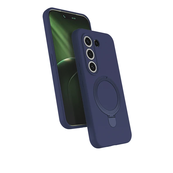 ZenithWorks Tecno Camon 50 Kılıf M-safe Şarj Özellikli Standlı ZNTH Samara Kapak - Lacivert ürün görseli 1