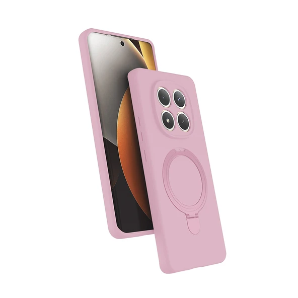 ZenithWorks Redmi Note 15 Pro Kılıf M-safe Şarj Özellikli Standlı ZNTH Samara Kapak - Pembe ürün görseli 1