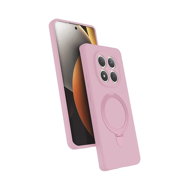 ZenithWorks Redmi Note 15 Pro Plus Kılıf M-safe Şarj Özellikli Standlı ZNTH Samara Kapak - Pembe ürün görseli 1