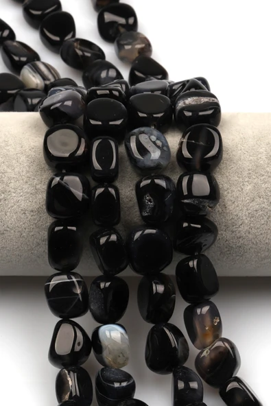 Akik Doğal Taş Dizi 10 x 13 mm Şekilsiz Kesim - DZ-1343 ürün görseli 1