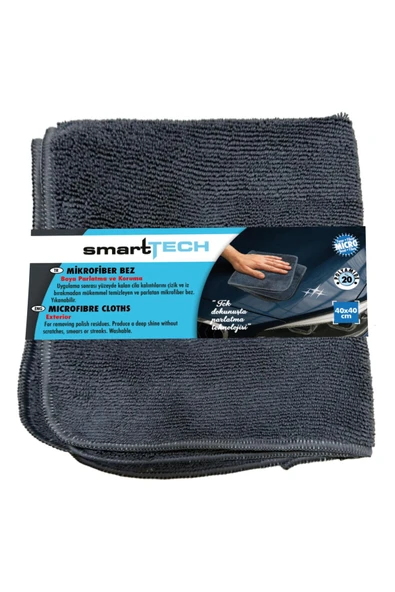 Smart Tech Mikrofiber Bez Tekli- Antrasit ürün görseli 1
