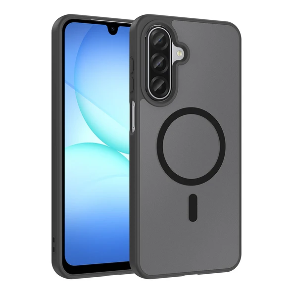 ZenithWorks Galaxy A17 Kılıf M-safe Şarj Özellikli ZNTH Babet Kapak - Siyah ürün görseli 1