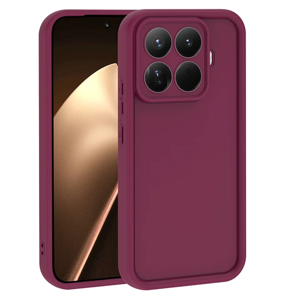 ZenithWorks 15T Pro Kılıf Kamera Korumalı ZNTH Ananas Kapak - Mürdüm ürün görseli 1