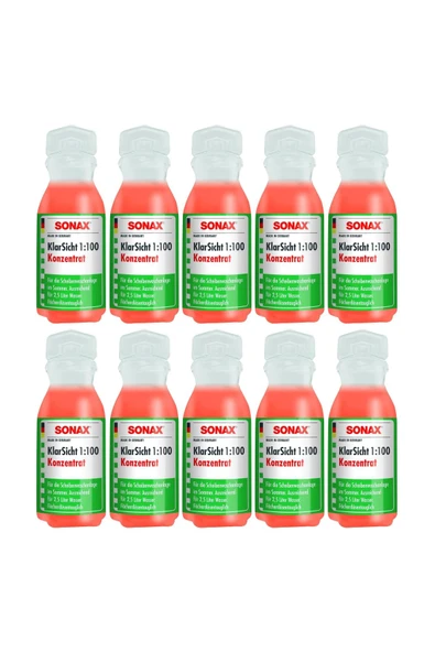 Sonax Konsantre Cam Suyu 10 lu Set ürün görseli 1