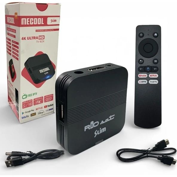 Riosat Mecool Slim 2 GB Ram 16 GB Hafıza 4K Ultra Hd Mini Tv Box ürün görseli 1