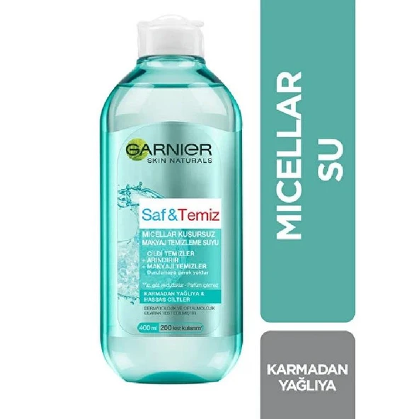 Garnier Skin Naturals Saf ve Temiz Makyaj Temizleme Suyu 400 ml ürün görseli 1