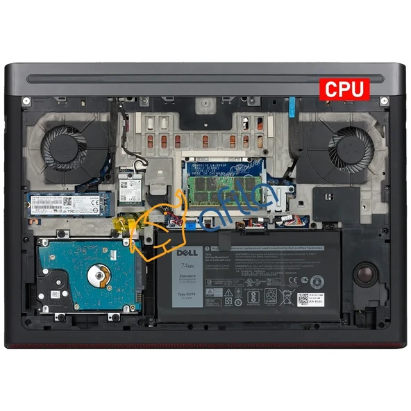 Dell inspiron 15 Gaming 15-7566 15-7567 Notebook Gpu Fanı (Sol Fan) ürün görseli 1