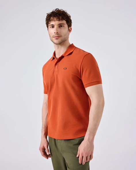 Ellesse 6SM5044-BR Erkek Polo Yaka Tişört - Kiremit ürün görseli 1
