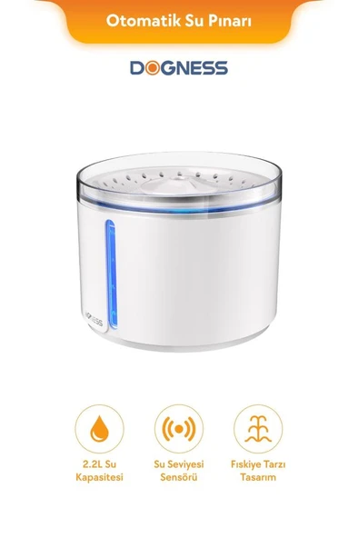 Dogness Akıllı Otomatik Su Pınarı Beyaz 2.2 Litre ürün görseli 1