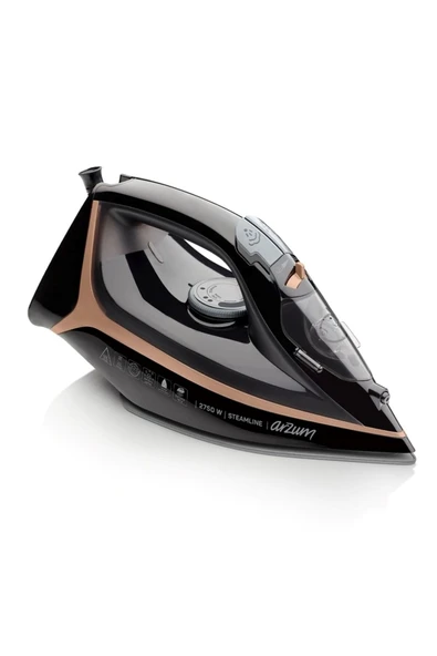 Arzum AR6025 Steamline Optimal Seramik Taban Buharlı Ütü 2750W, 190 g/min Şok Buhar, Siyah ürün görseli 1