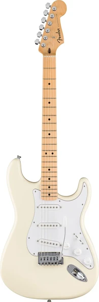 Fender Standard Stratocaster Akçaağaç Klavye Olympic White Elektro Gitar ürün görseli 1