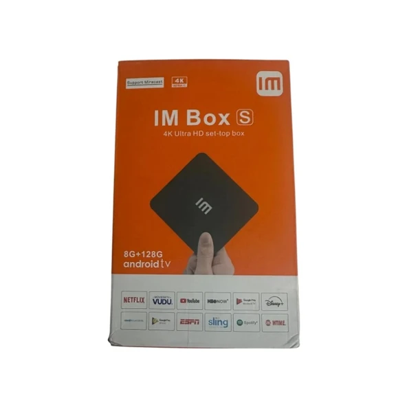 Hediye IM Box S 4K Android 14 TV Box 8 GB RAM ve 128 GB Android Depolama ile Hızlı Performans Sunar (3. Nesil) ürün görseli 1