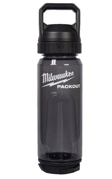 Milwaukee Packout Termos Şişe 740 ML Siyah Kapaklı 4932498639 ürün görseli 1