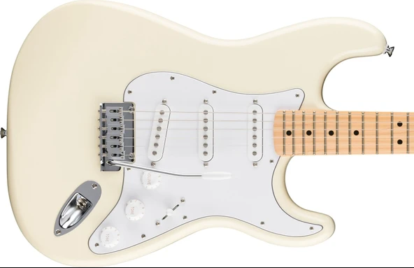 Fender Standard Stratocaster Akçaağaç Klavye Olympic White Elektro Gitar - Resim 2