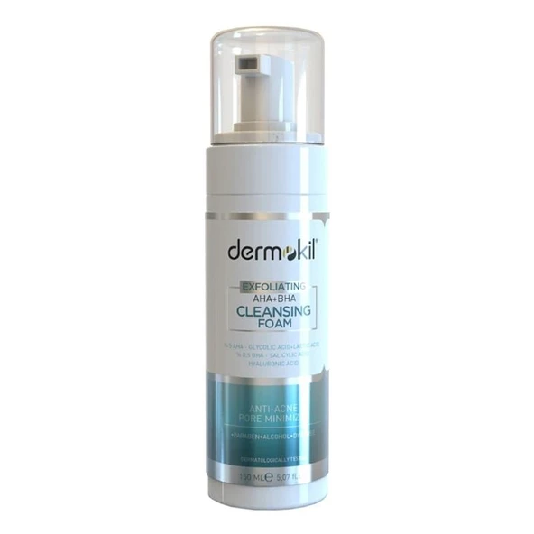 Dermokil Exfoliating AHA + BHA Niacinamide Yüz Temizleme Köpüğü 150 ml ürün görseli 1