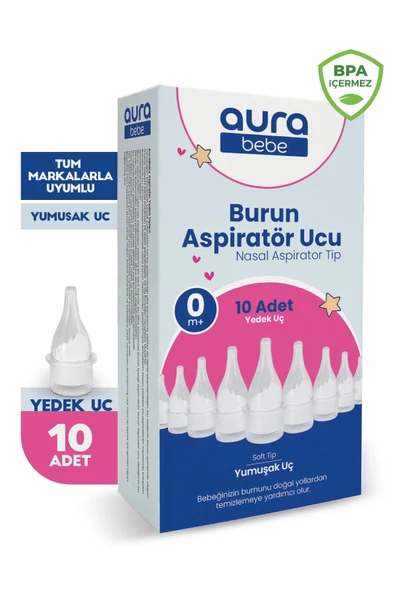 Bebek Burun Aspiratör Yedek Ucu 10 Adet Tüm Markalar ile Uyumlu ürün görseli 1