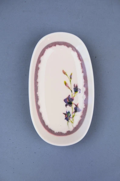 Tabak Evi Porselen Morden Oval Kayık Tabak 15x8,5x2cm MRD1 Tekli ürün görseli 1