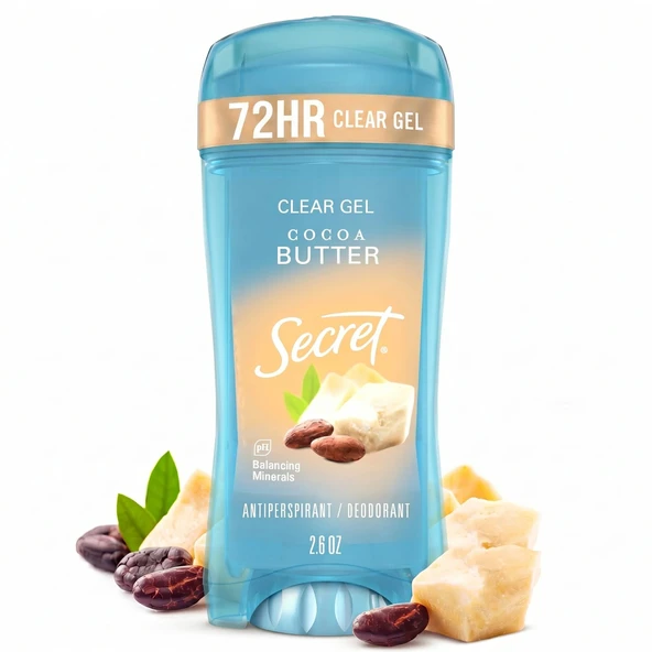 Secret Cocoa Butter Clear Gel Deodorant 73GR ürün görseli 1