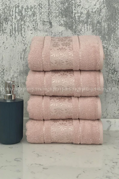 Özdilek Blossom El-Yüz Havlusu 4 Adet-Pembe ürün görseli 1